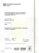 CELTA Certificate