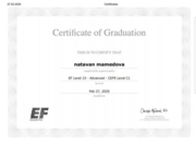 Certificate of Graduation International school of English First