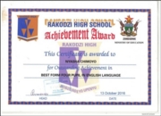 English Language Award