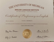 Certificate of Proficiency in English