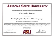 TESOL certificate