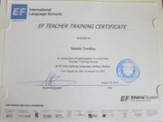 EF Teaching Training Certificate