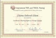 TEFL certificate